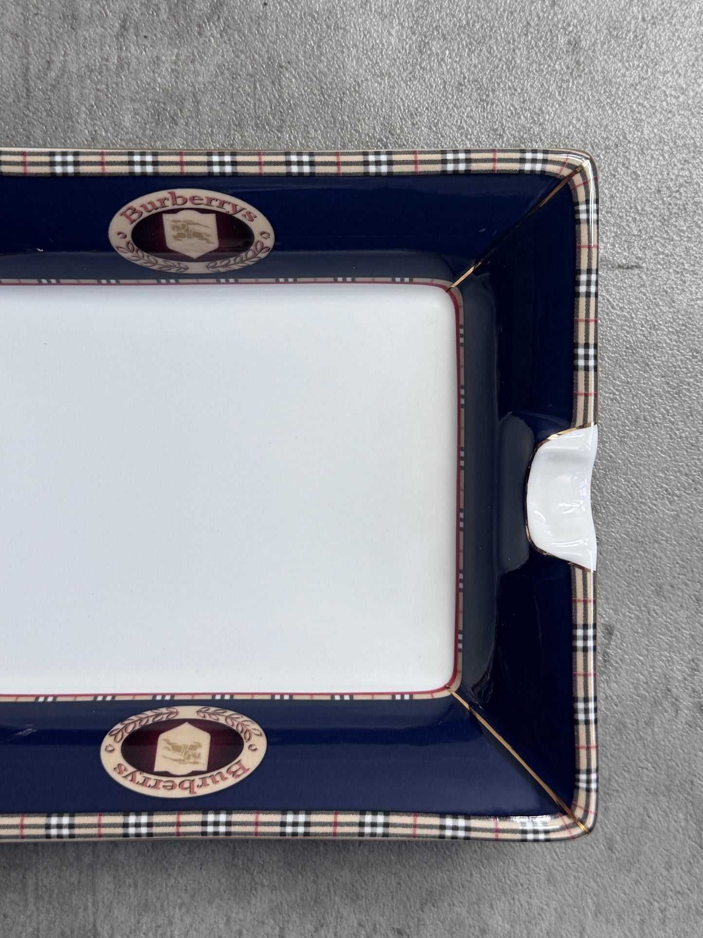 Burberry Nova Check Navy Fine Bone China Ash Tray