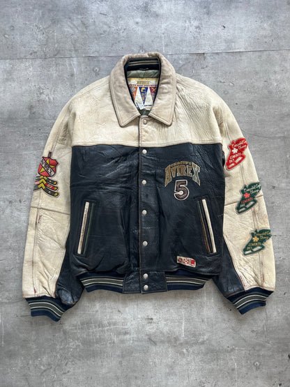 1990's Avirex Varsity Northwest Wild Bears Leather Bomber Jacket