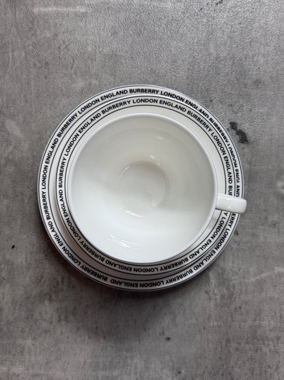 Burberry Spellout Logo Fine Bone China Tea Set