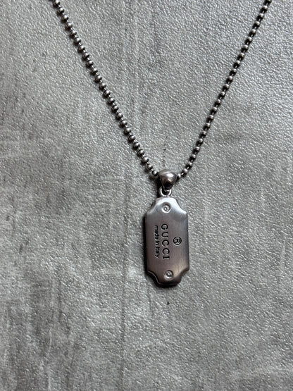 Gucci Silver Pendent Necklace
