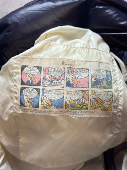 Moncler Navy Spellout Puffer Jacket