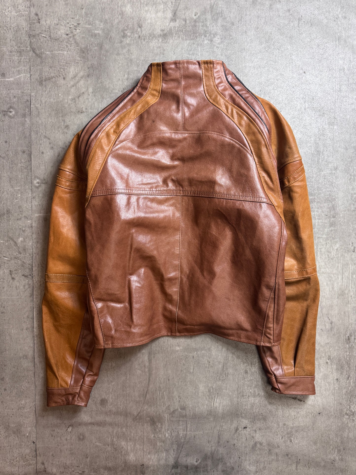 VT Rework: Prada Brown Trainer Leather Jacket