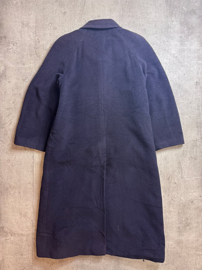 Burberry Wool Silk Lined Single Breasted Overcoat