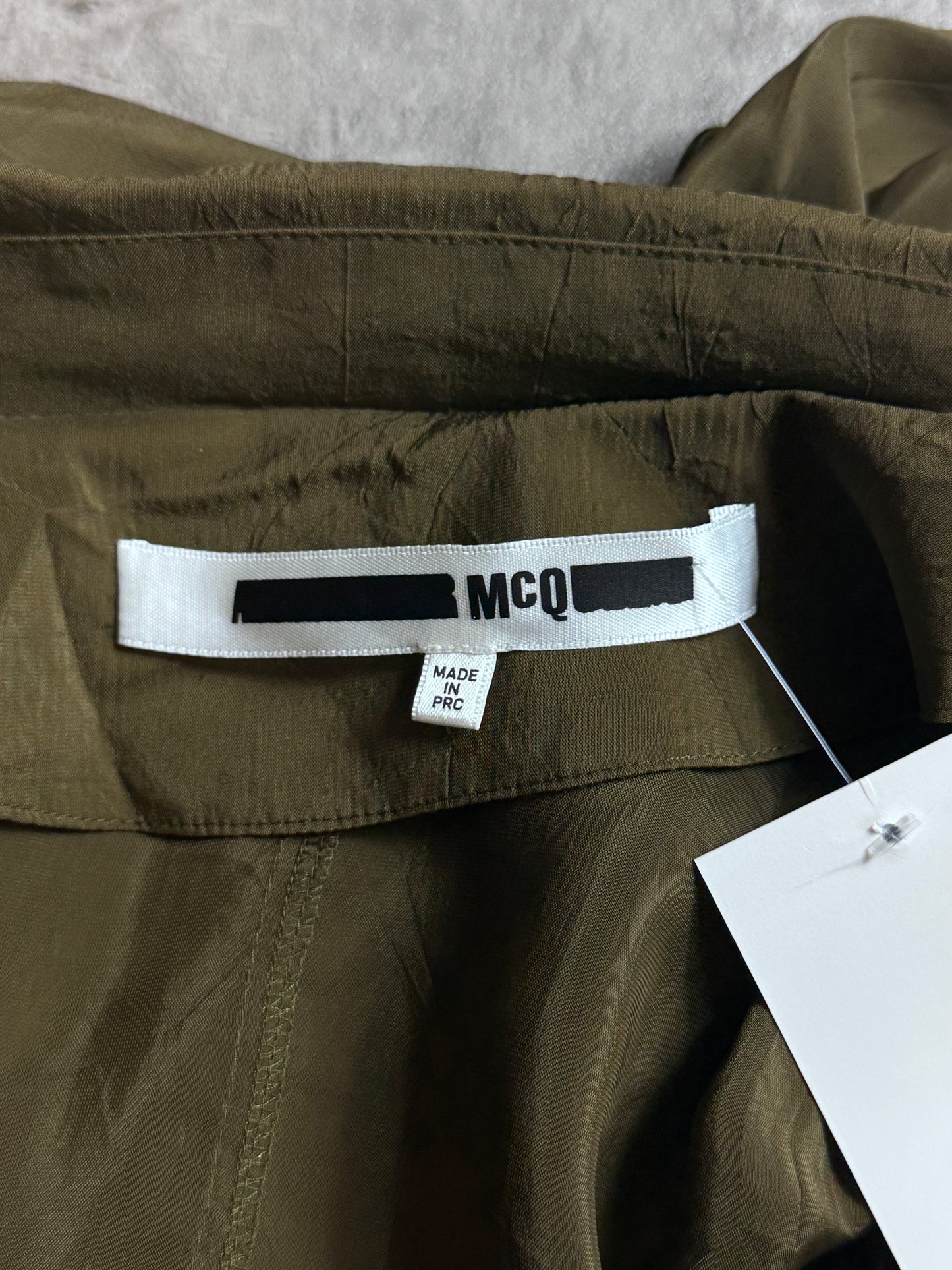 McQ Alexender McQueen Lightweight Khaki Overcoat