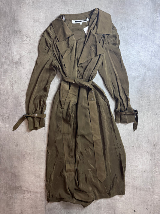 McQ Alexender McQueen Lightweight Khaki Overcoat