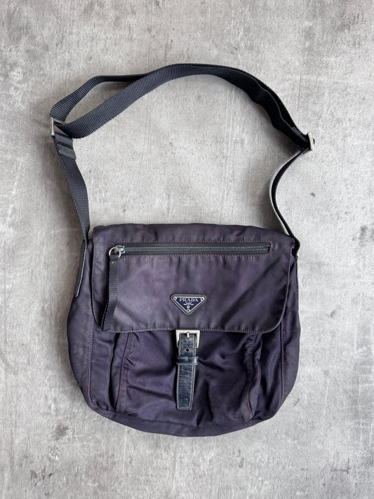 Prada Tessuto Nylon Plum Cross Body