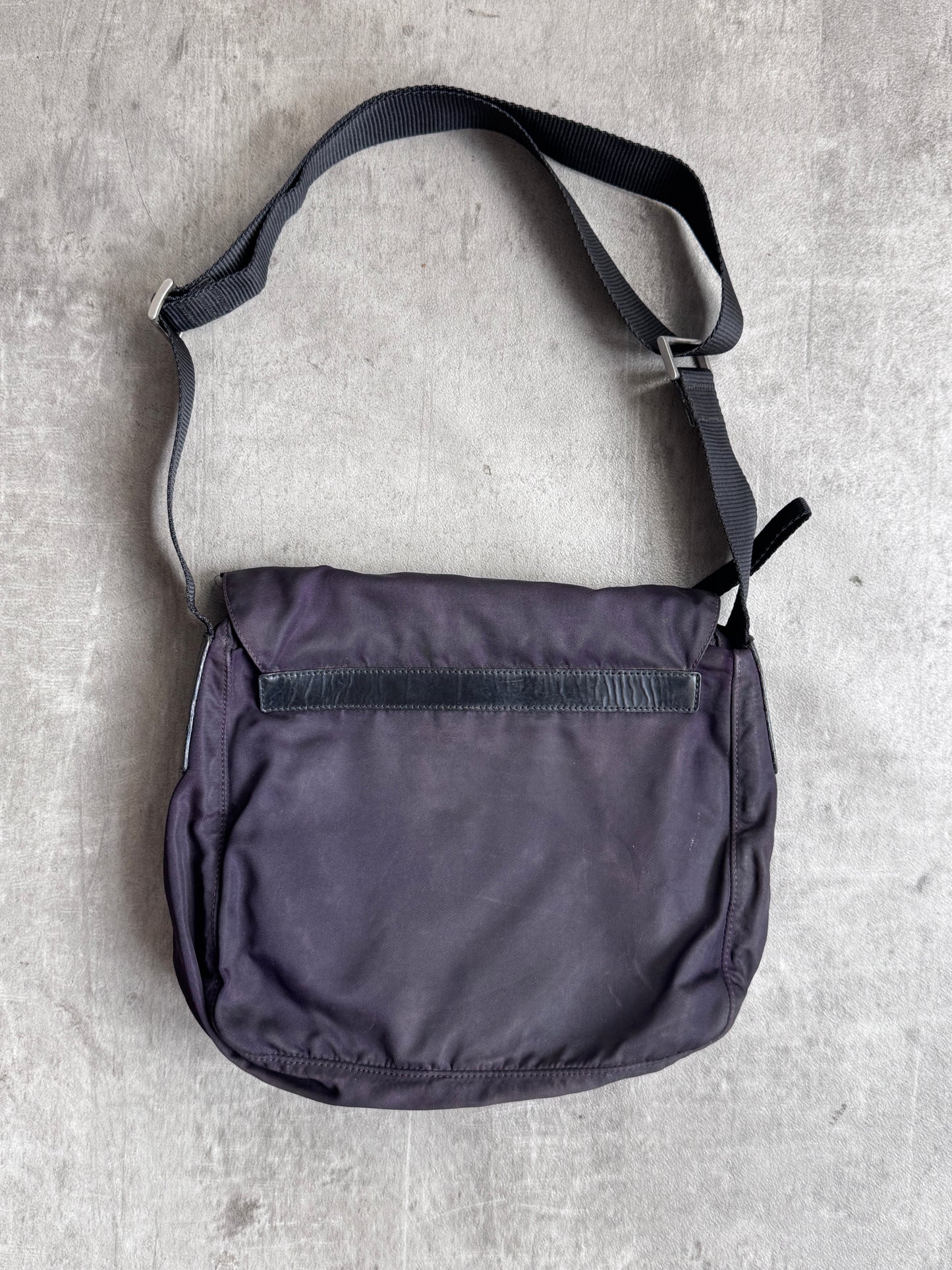 Prada Tessuto Nylon Plum Cross Body