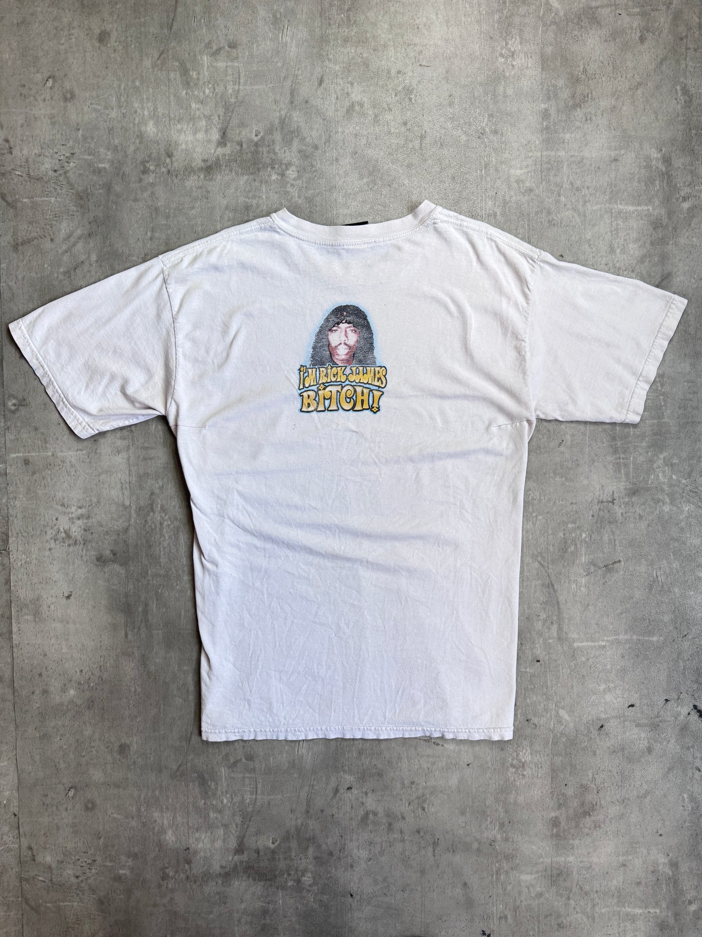 2004 Rick James B*tch Faded Graphic Tee