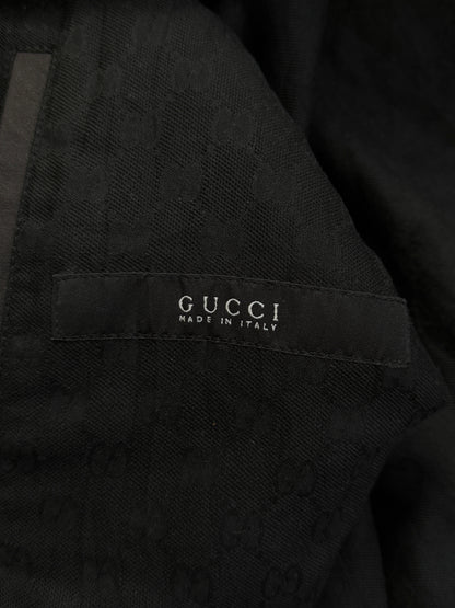 Gucci 4 Pocket Brown Waxed Cafe Racer Jacket