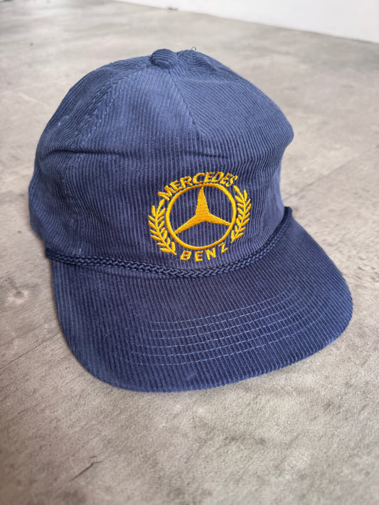 Deadstock Mercedes Benz Navy Cord Cap