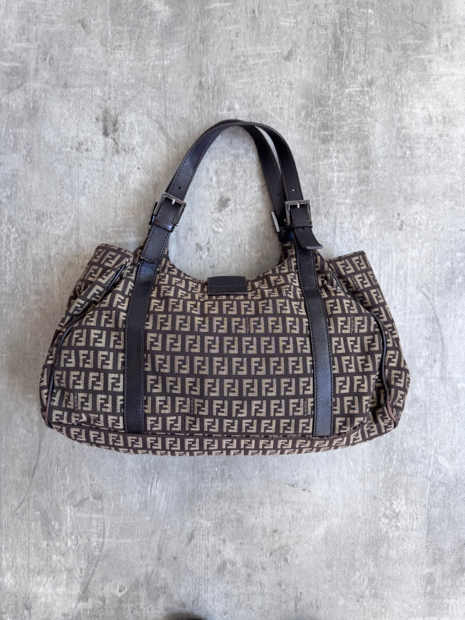 Fendi Zucchino Vitello Shoulder Bag