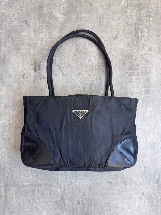 Prada Tessuto Black Nylon Hand Bag