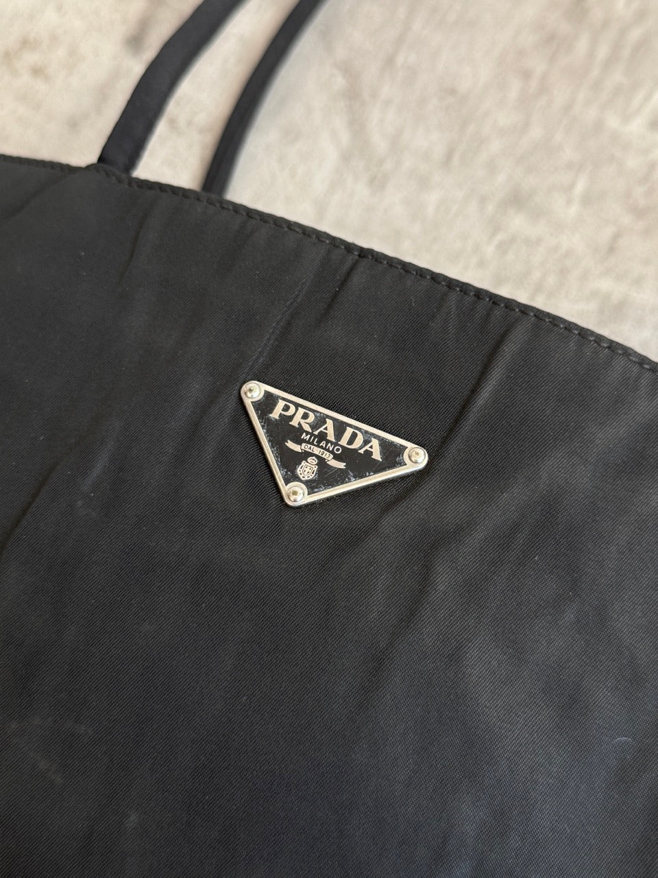 Prada Tessuto Black Nylon Hand Bag