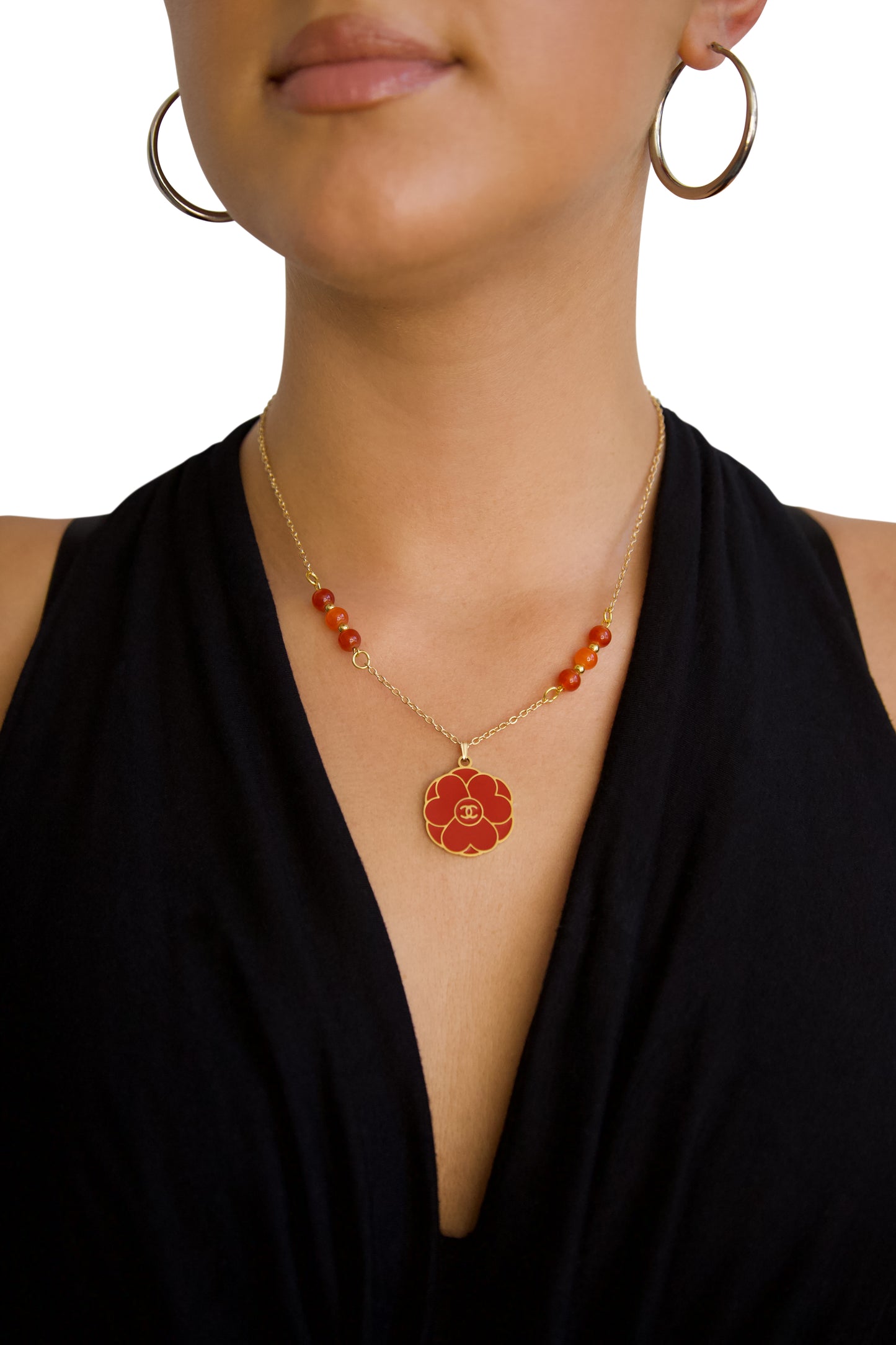 VT Rework : Reworked Chanel Camelia Beaded Necklace