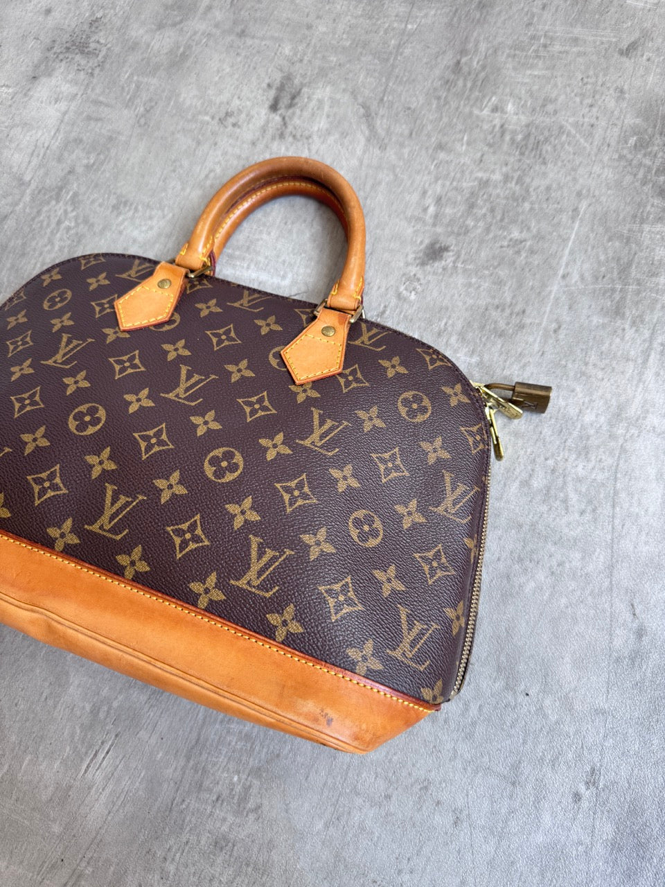 Louis Vuitton Alma Leather Bag
