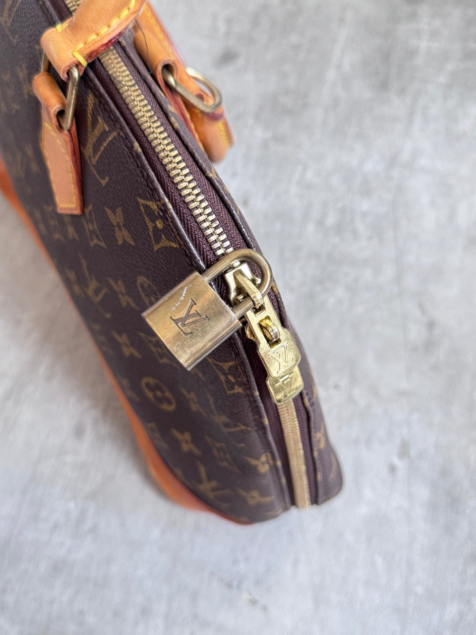 Louis Vuitton Alma Leather Bag