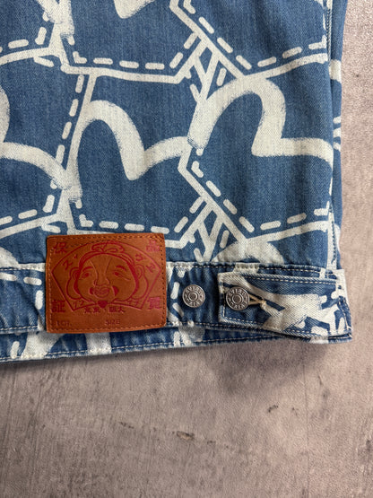 Evisu Heritage Diacock Print Denim Jacket