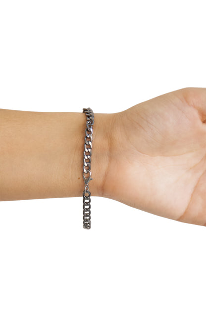 VT Rework : Prada Curb Chain Plaque Reworked Bracelet