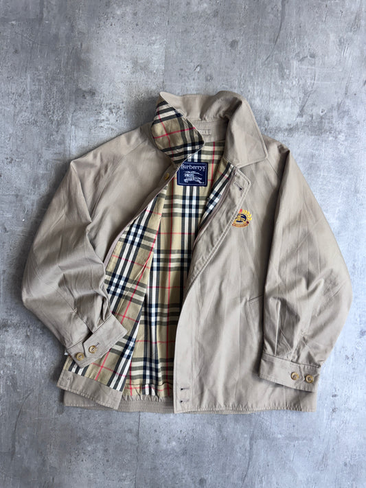 Burberrys A Line Nova Print Chore Coat