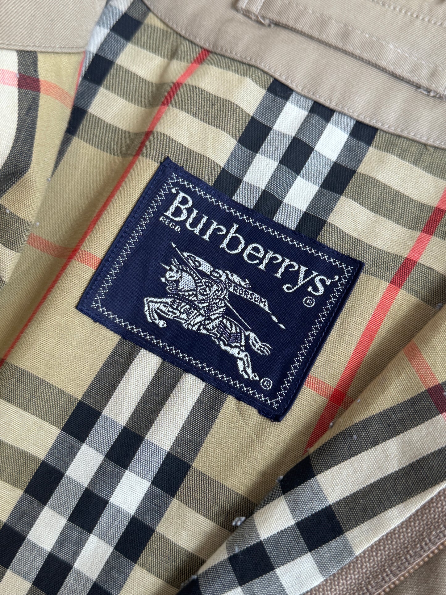 Burberrys A Line Harrington Cropped Trench