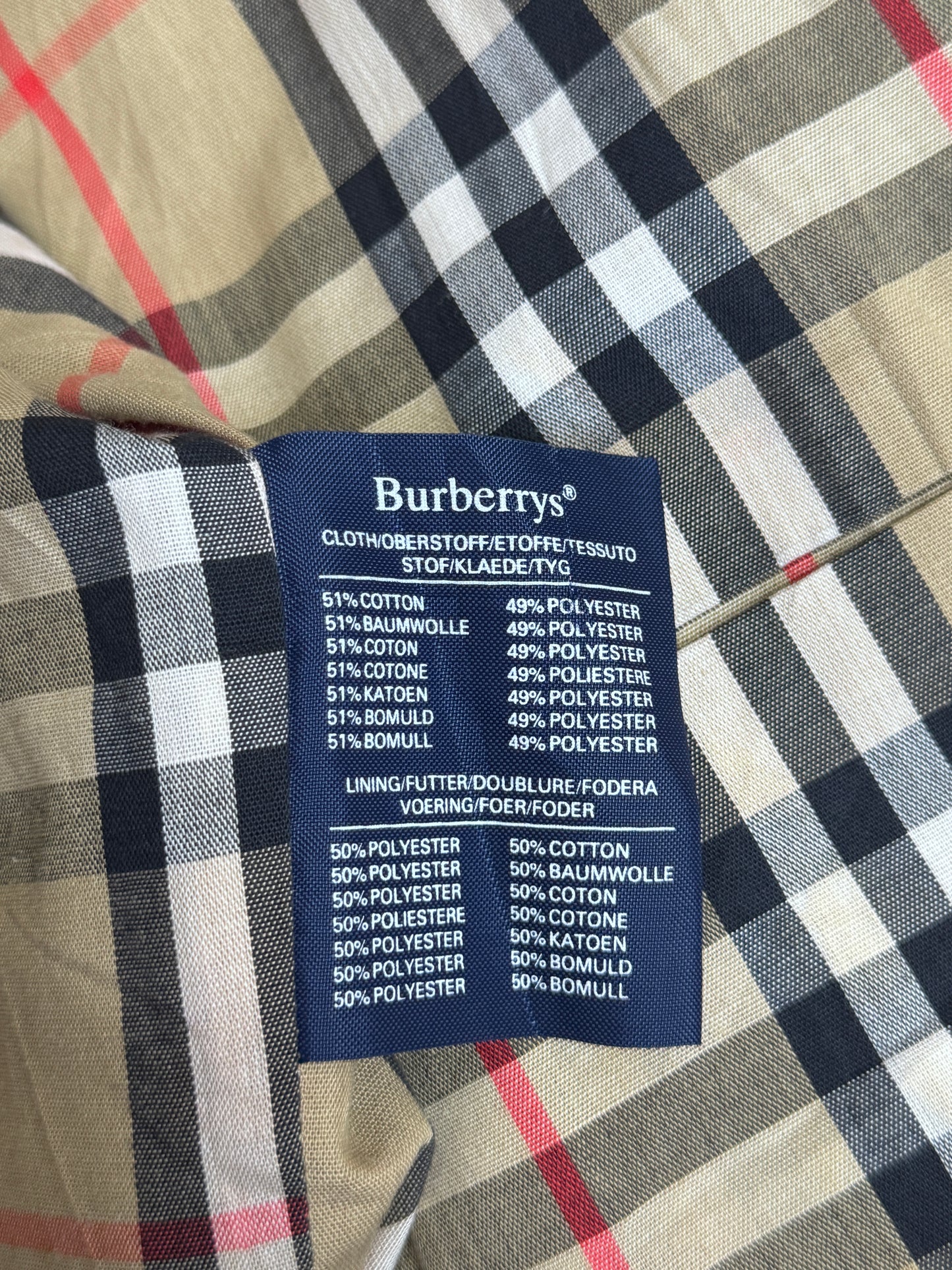 Burberrys A Line Harrington Cropped Trench