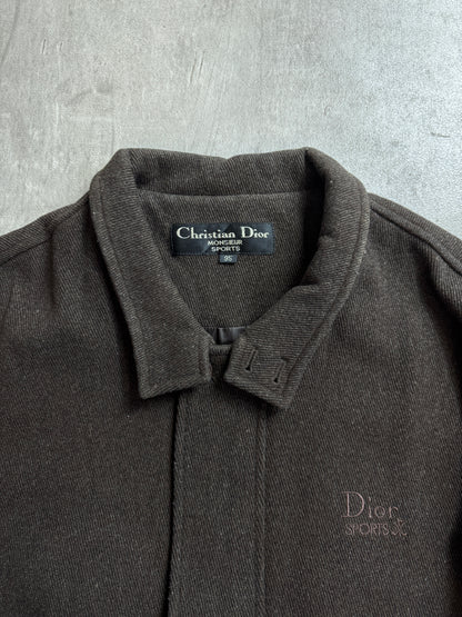 Christian Dior Brown Wool Embroidered Harington Jacket