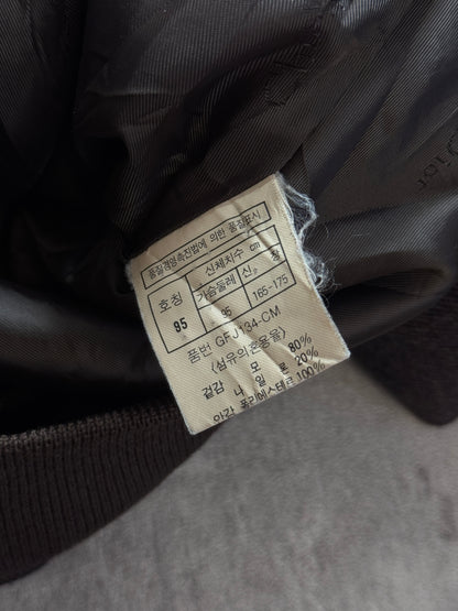 Christian Dior Brown Wool Embroidered Harington Jacket