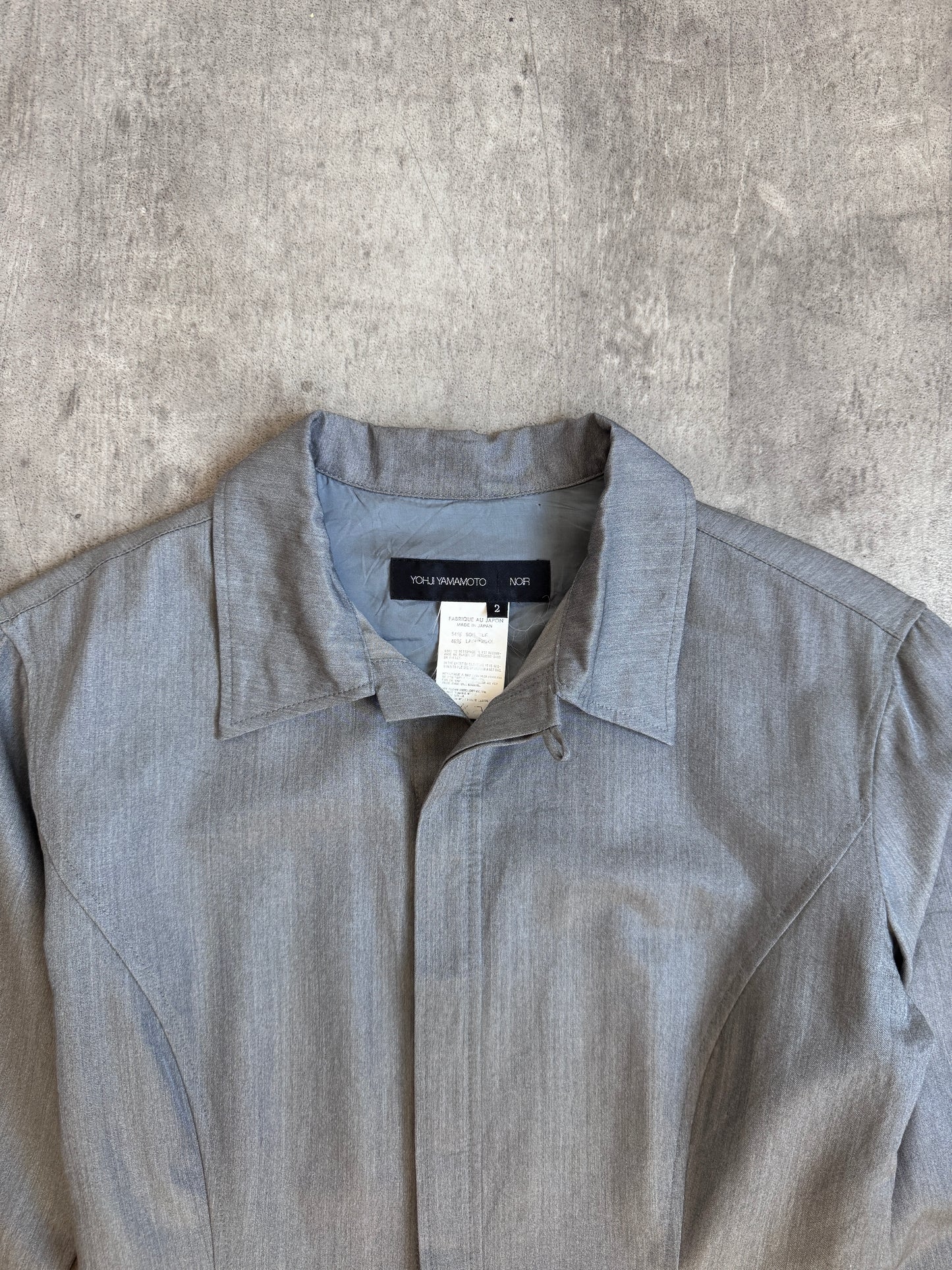Yohji Yammamoto 'Noir' Button Down Shirt Dress SC: 5782