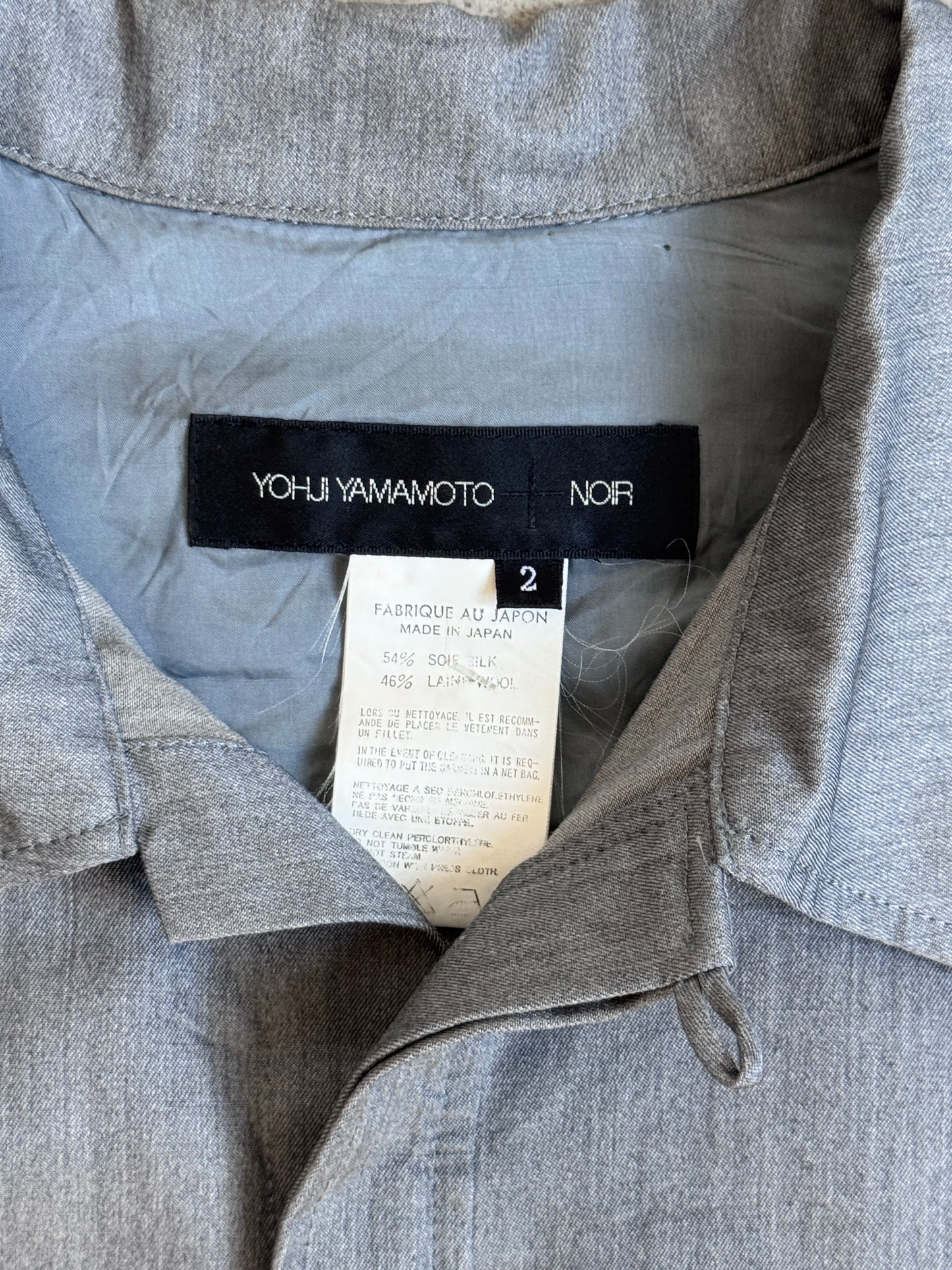 Yohji Yammamoto 'Noir' Button Down Shirt Dress SC: 5782