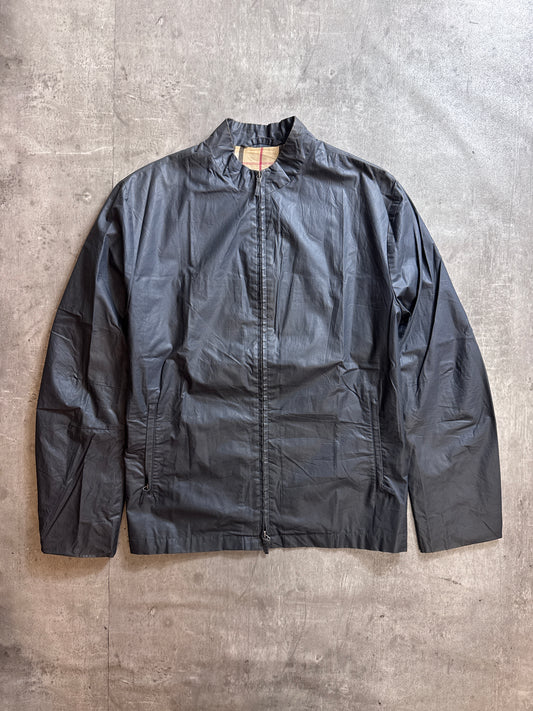 Burberry Nova Check Lined Waxed Cotton Moto Jacket