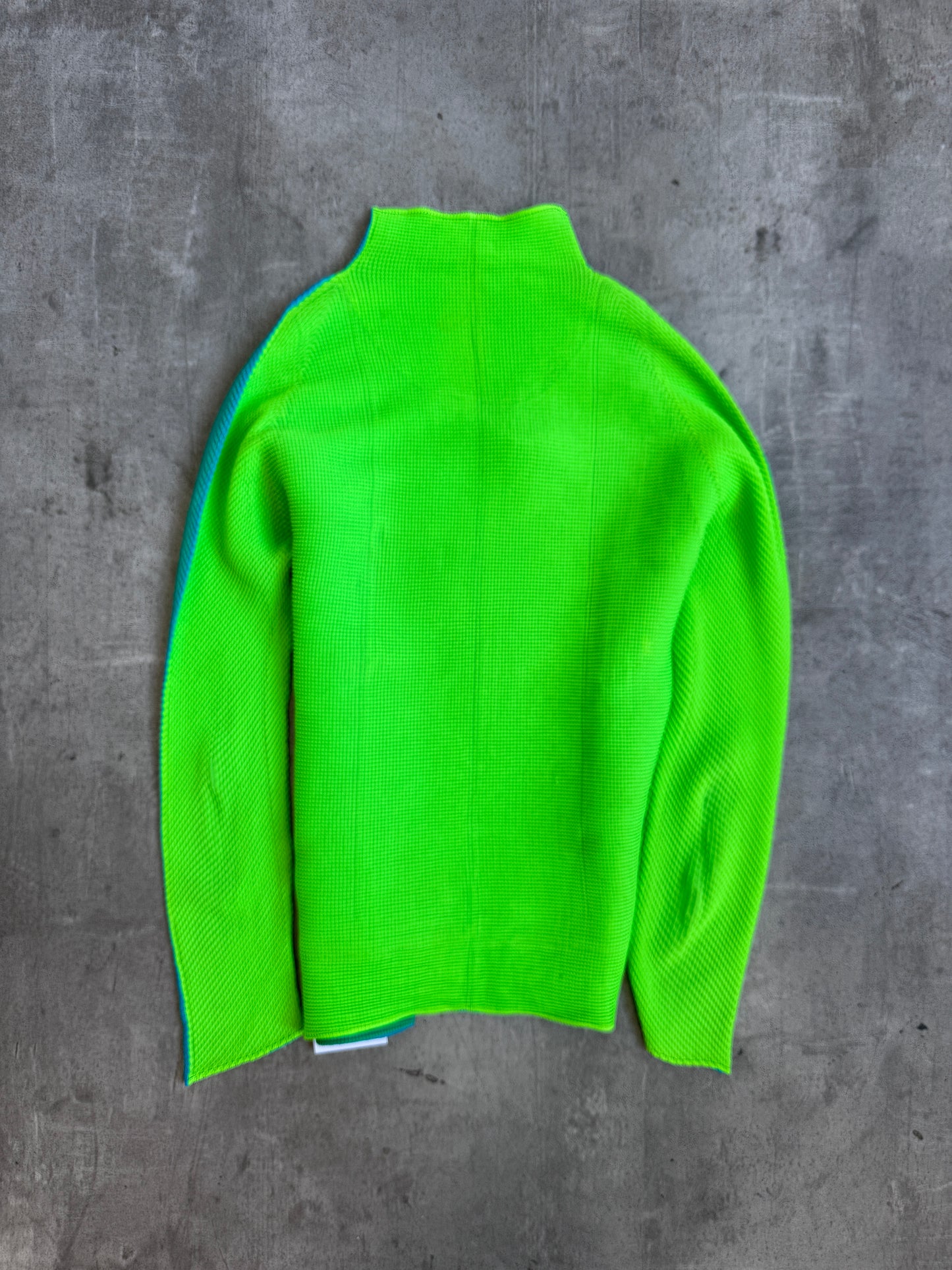 Issey Miyake Pleats Please Two Tone Top