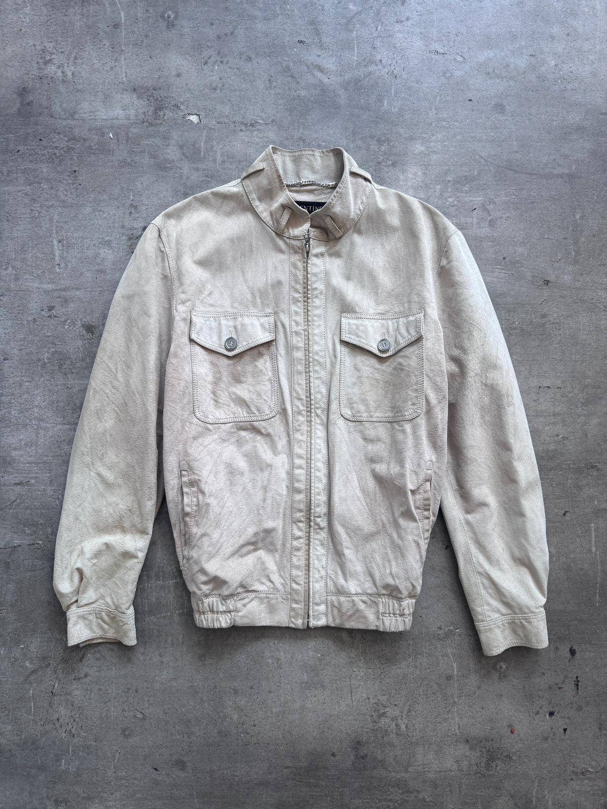 1990's Valentino Beige Suede Blouson