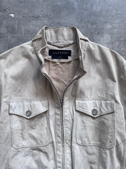 1990's Valentino Beige Suede Blouson