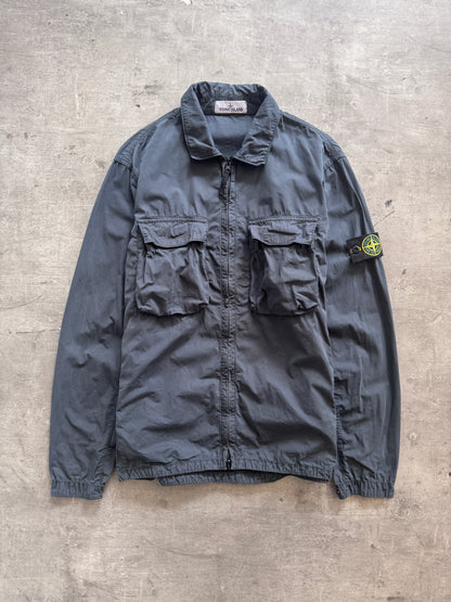 S/S 2022 Stone Island Garment Dyed Double Pocket Overshirt