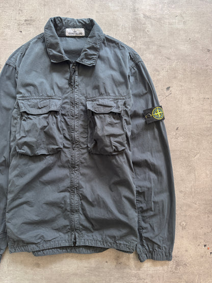 S/S 2022 Stone Island Garment Dyed Double Pocket Overshirt