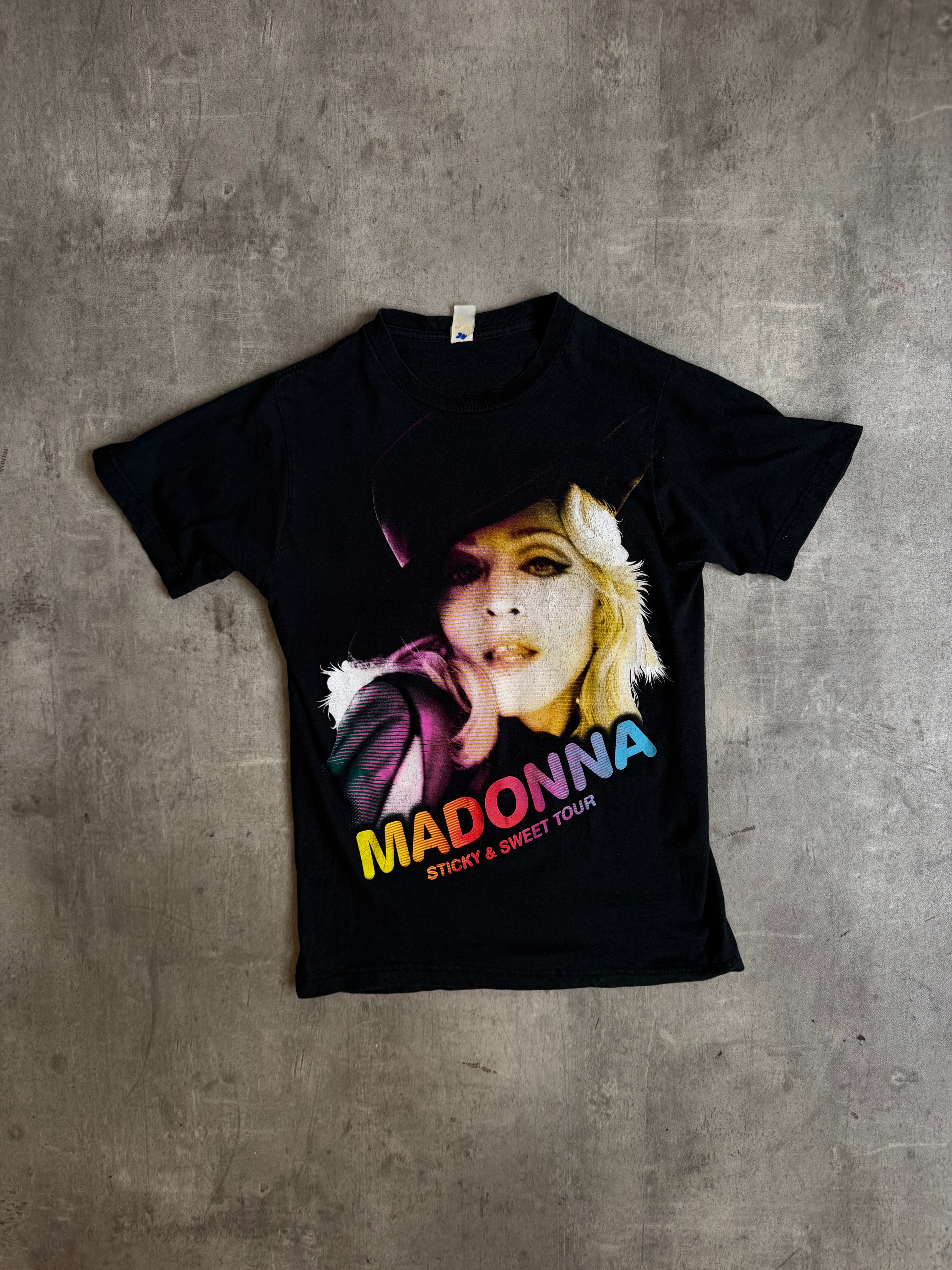 マドンナ 　Sticky & Sweet Tour　オフィシャル Tシャツ　L 2008-2009 Madonna Sticky & Sweet Tour Graphic Tee – Vintage