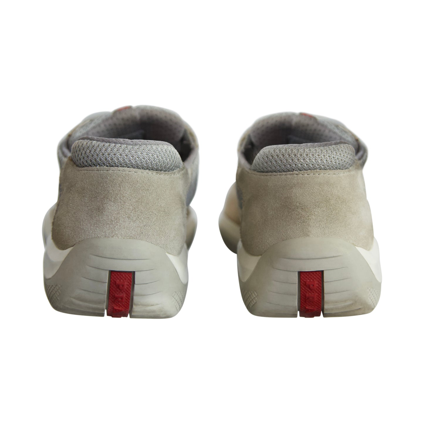 Prada Cups Gold Leather Trainers
