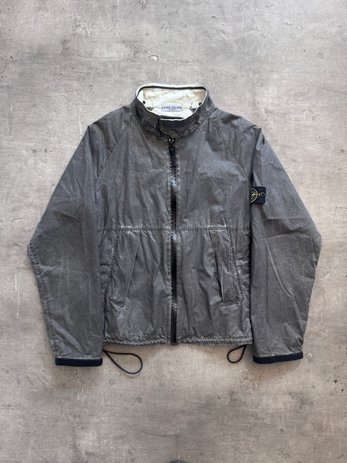 S/S 2007 Stone Island Spalmatura Charcoal Grey Tech Jacket