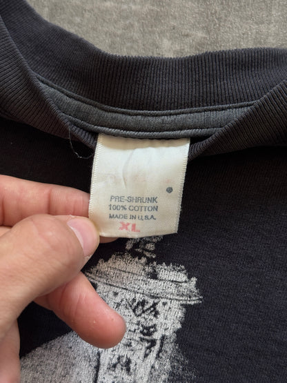 2003 Supreme 'Chaser The Eraser' Faded Black Graphic Tee