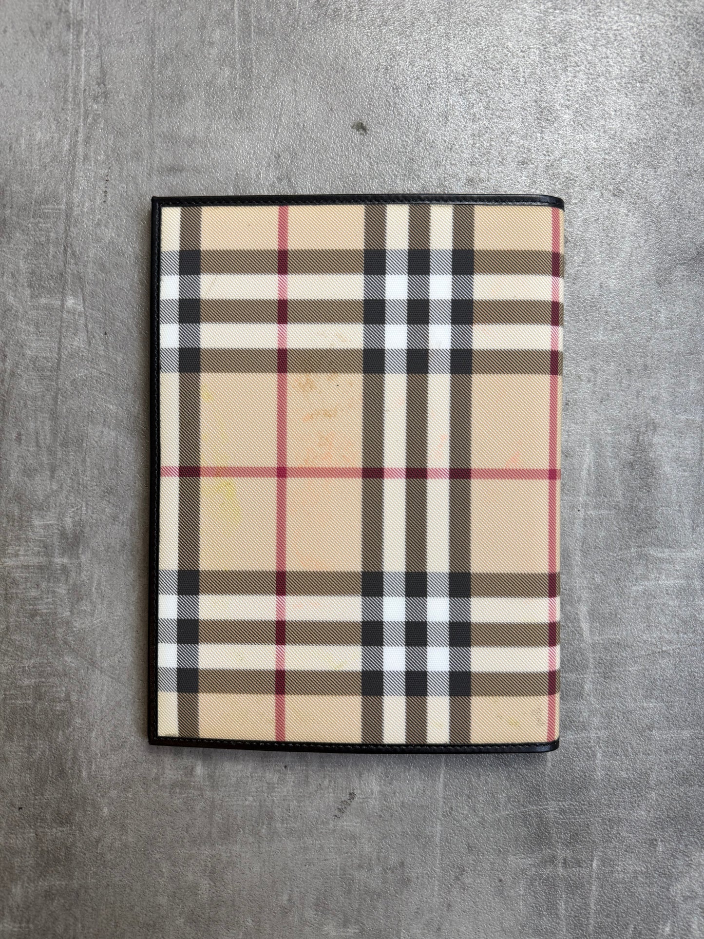 Burberry Nova Check Canvas Leather Notebook