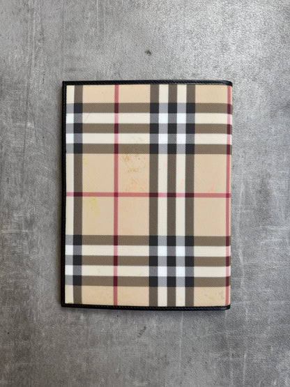 Burberry Nova Check Canvas Leather Notebook