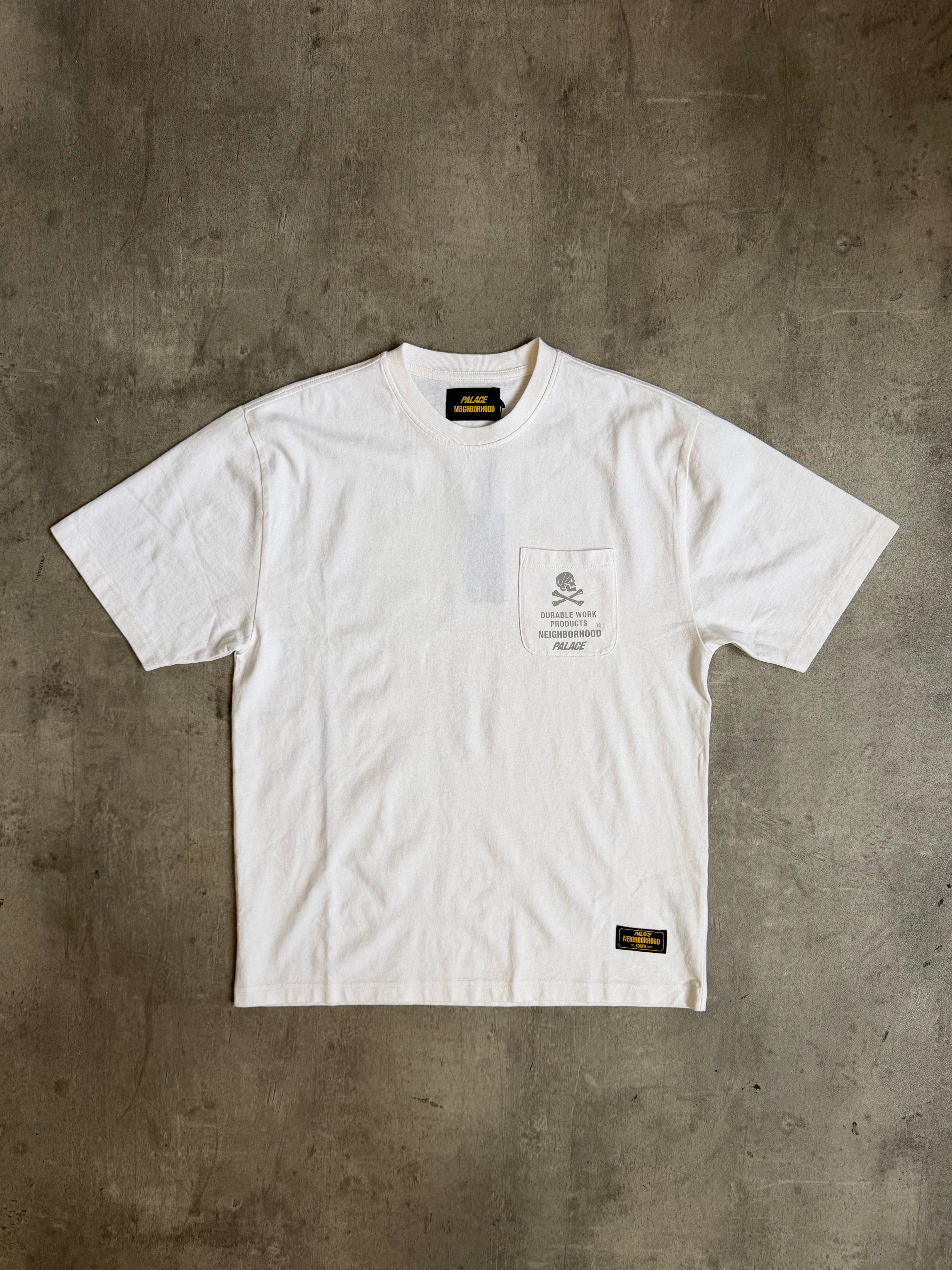 PALACE NEIGHBORHOOD POCKET T-SHIRT WHITE – Vintage