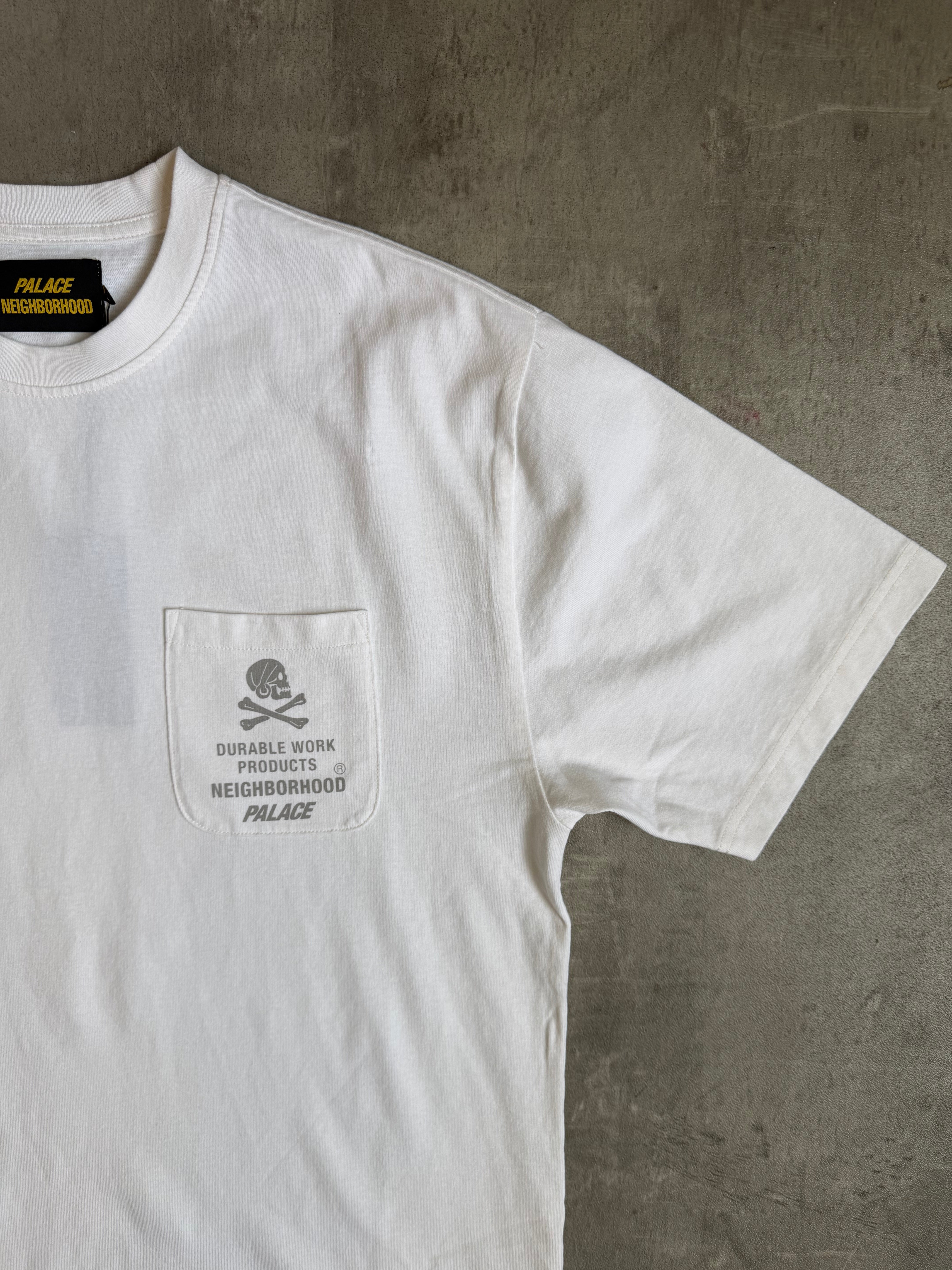 PALACE NEIGHBORHOOD POCKET T-SHIRT WHITE – Vintage