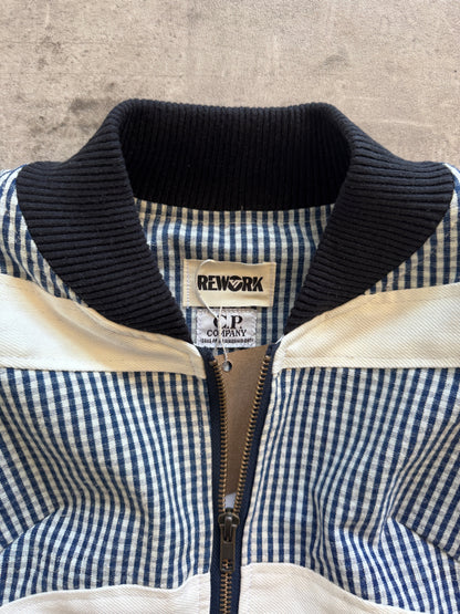 VT Rework: C.P.Company Gingham Plaid Oversized Sleeve Crop Blouson