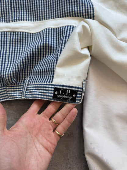 VT Rework: C.P.Company Gingham Plaid Oversized Sleeve Crop Blouson