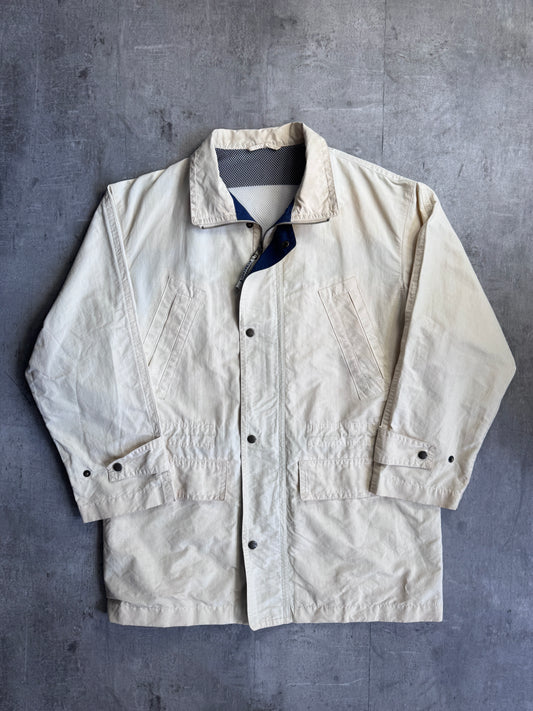 Burberry Cream Lightweight Sailing Jacket