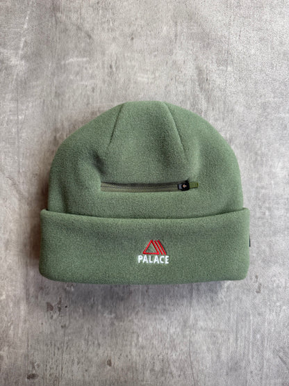 F/W 2022 Palace Olive Polartec Lazer Zip Pocket Beanie