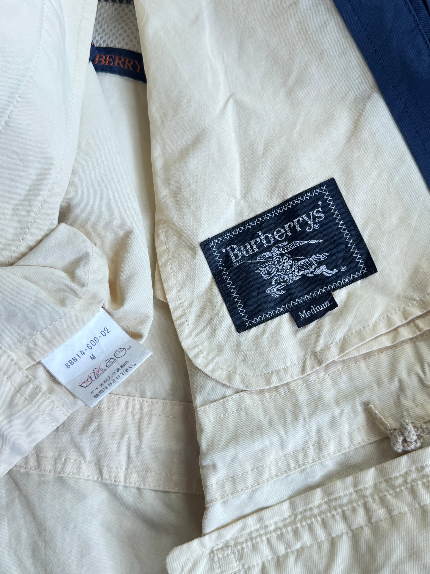 Burberry Cream Lightweight Sailing Jacket