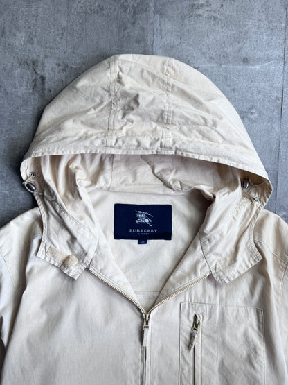 Burberry Beige Hooded Packable Tech Jacket