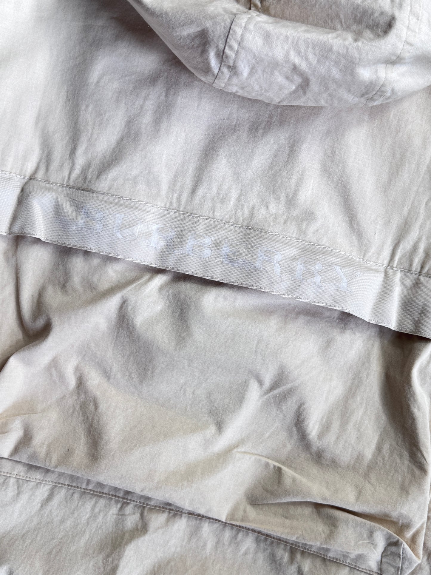 Burberry Beige Hooded Packable Tech Jacket